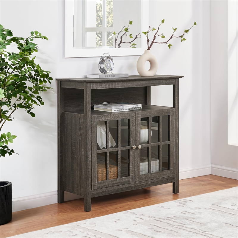 Pemberly Row Traditional Wood TV Stand for TVs up to 36