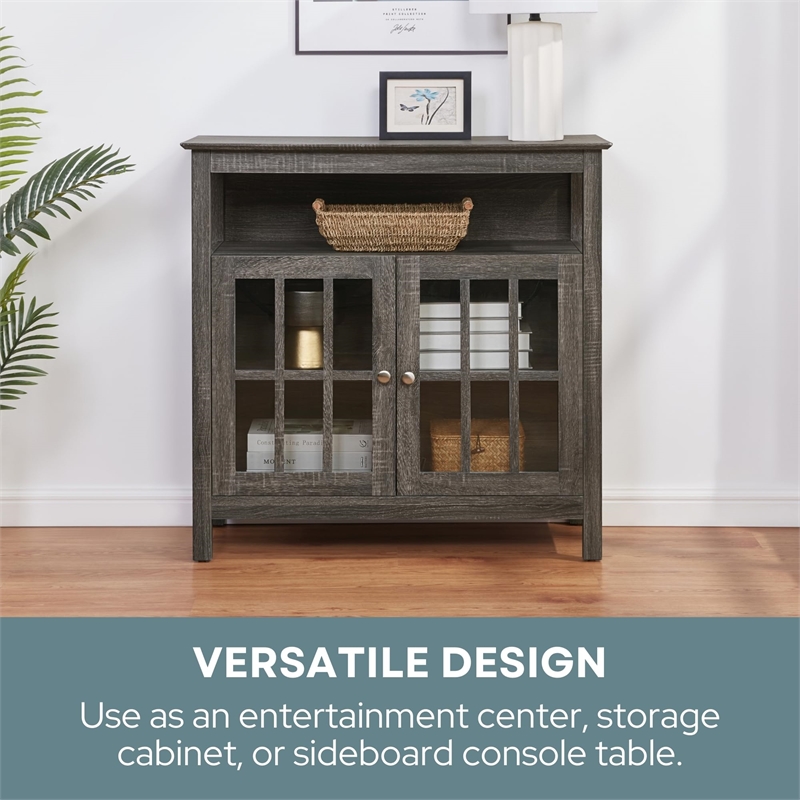 Pemberly Row Traditional Wood TV Stand for TVs up to 36