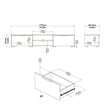 Pemberley Row Engineered Wood Black Matte TV Stand Rectangular Wire Management 67.99