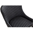 Pemberly Row Tufted Side Dining Chair in Dark Gray (Set of 2)