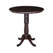 Pemberley Row Solid Wood Natural Dining Table Square Butterfly Extension 36