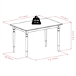Pemberley Row Solid Wood Natural Dining Table Rectangular 47.24
