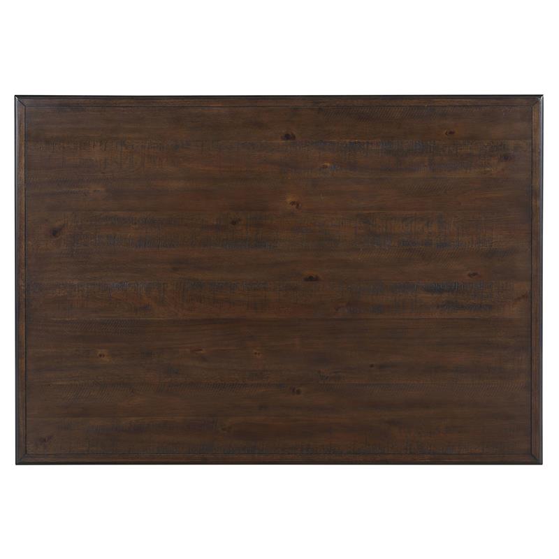 Pemberly Row Wood 4-Drawer Counter Height Dining Room Table in Black