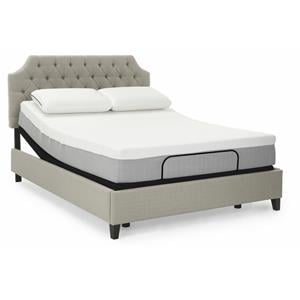 Pemberly Row 10&quot Cal King Split Mattress and H Bed Base in White