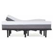 Pemberly Row Plush Cal King Split Mattress and G Bed Base in White