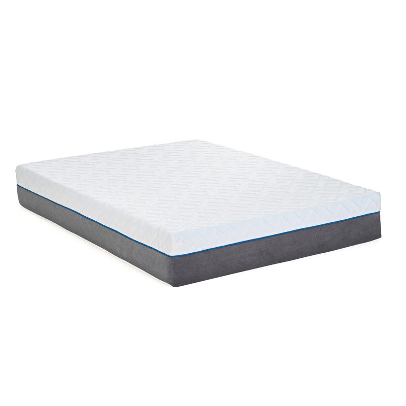 Pemberly Row Plush Cal King Split Mattress and P Bed Base in White