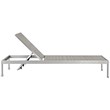 Pemberly Row 2-Piece Modern Aluminum Outdoor Set in Silver/Gray