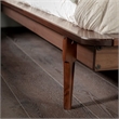Pemberley Row Solid Wood Walnut Platform Bed Rectangular Mid-Century Modern King Unassembled