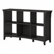 Pemberley Row Wood Vintage Black Organizer Rectangular Adjustable Shelves 47.72