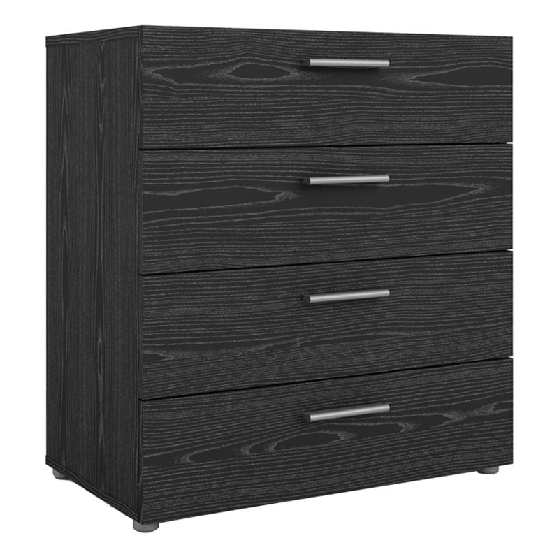 Pemberley Row Engineered Wood Black Chest Rectangular Modern 31.57