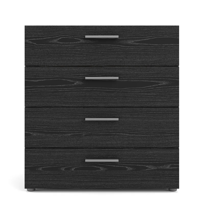Pemberley Row Engineered Wood Black Chest Rectangular Modern 31.57