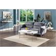 Pemberly Row Coffee Table in White Wood Finish with X Legs