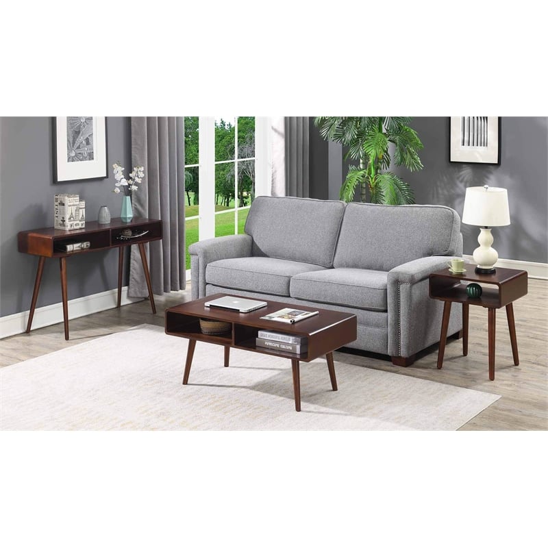 Pemberly Row Coffee Table in Espresso Wood Finish