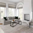 Pemberly Row Black and Bronze Rectangular Coffee Table with Glass Top
