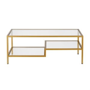 Pemberley Row Metal Gold Coffee Table Rectangular Easy Assembly