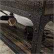 Pemberley Row Engineered Wood and Metal Carbon Oak Coffee Table Rectangular Lift-Top 41.30