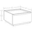 Pemberley Row Engineered Wood Sindoori Mango Coffee Table Square 31