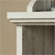 Pemberly Row 10-Cube Modern Engineered Wood Bookcase in White Plank