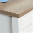 Pemberly Row Contemporary Engineered Wood L-Shaped Home Office Desk in White