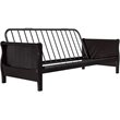 Pemberley Row Solid Wood Espresso Futon Frame Rectangular Convertible 80.5