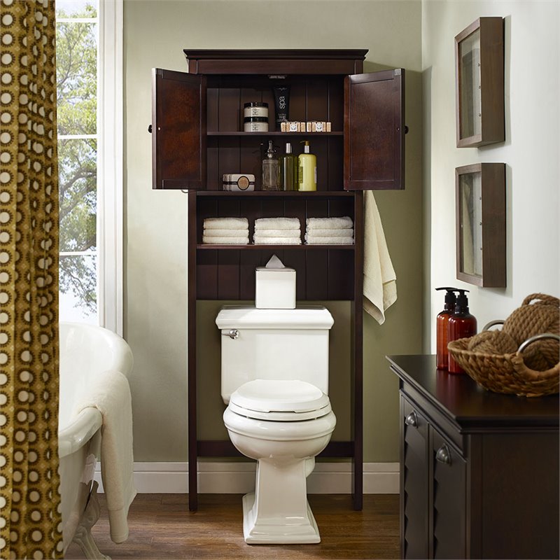 Pemberly Row Contemporary Spacesaver in Espresso