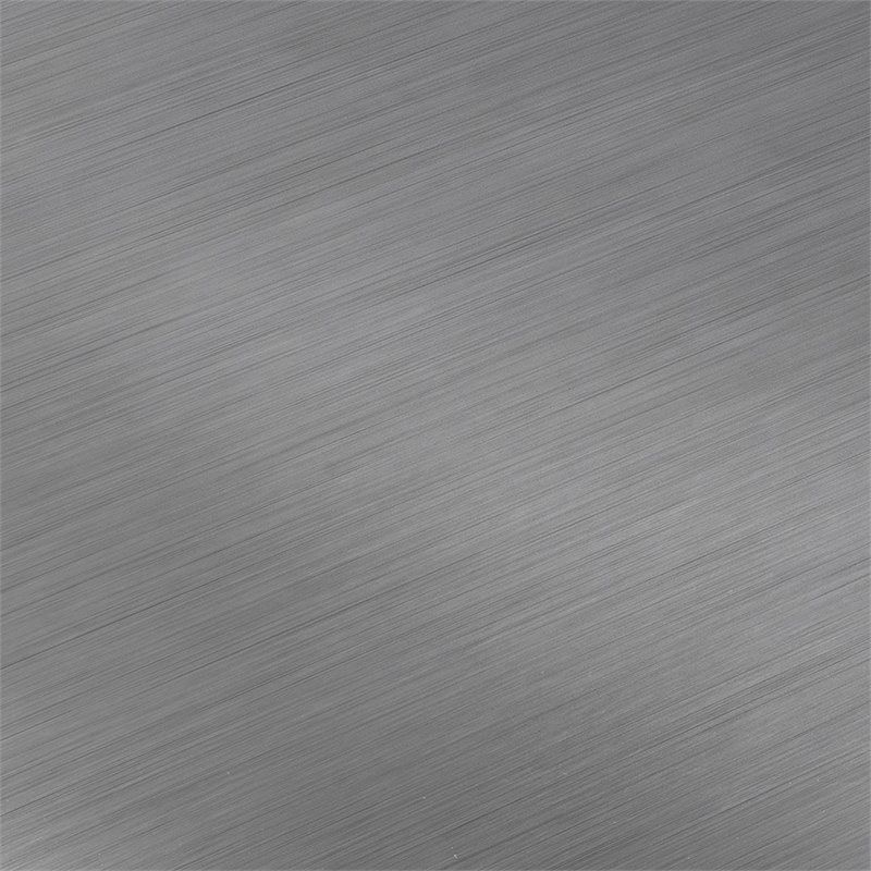 Pemberly Row Transitional Wood/Stainless Steel Kitchen Island in Gray/Chrome