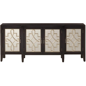 Pemberly Row Console Table in Antique Black