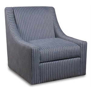 Pemberly Row Swivel Accent Chair in Blue