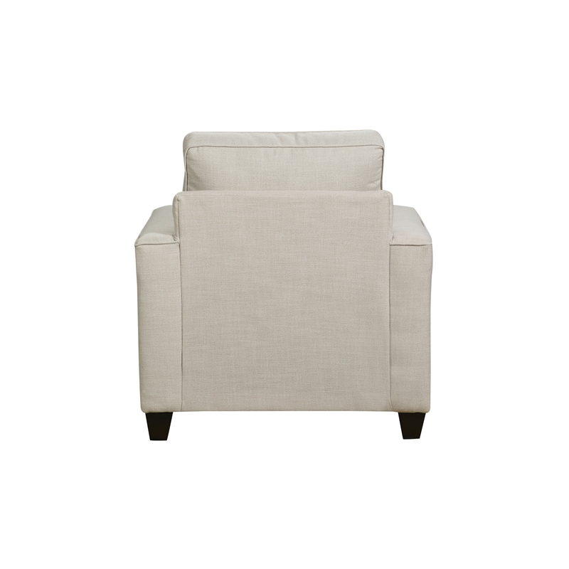 Pemberly Row Accent Chair with Accent Pillows in Linen