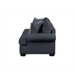 Pemberly Row Sofa with Accent Pillows in Navy Blue
