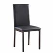 Pemberly Row 5-Piece Transitional Metal Dining Set in Black