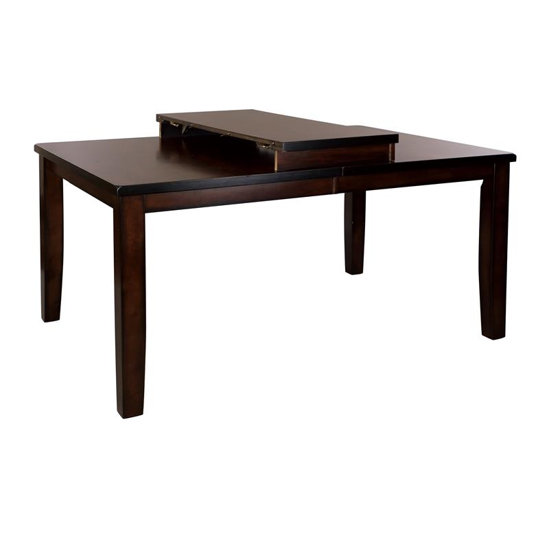 Pemberly Row 5-Piece Transitional Wood Dining Set in Cherry