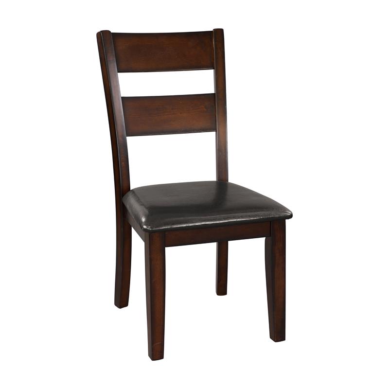 Pemberly Row 5-Piece Transitional Wood Dining Set in Cherry