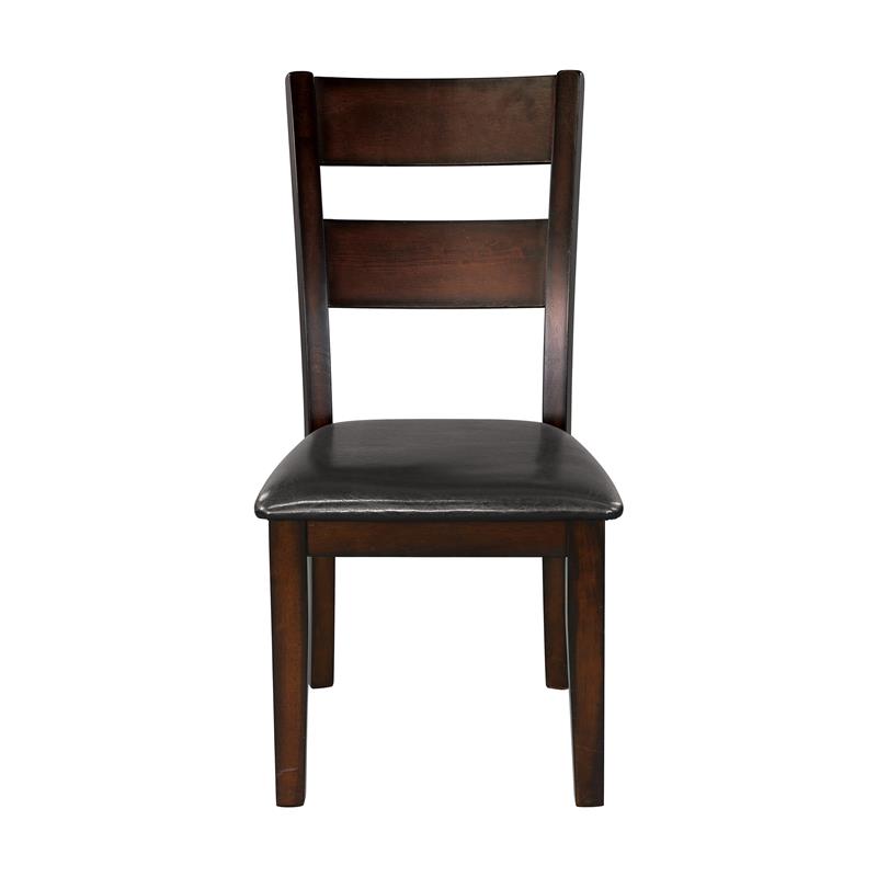 Pemberly Row 5-Piece Transitional Wood Dining Set in Cherry