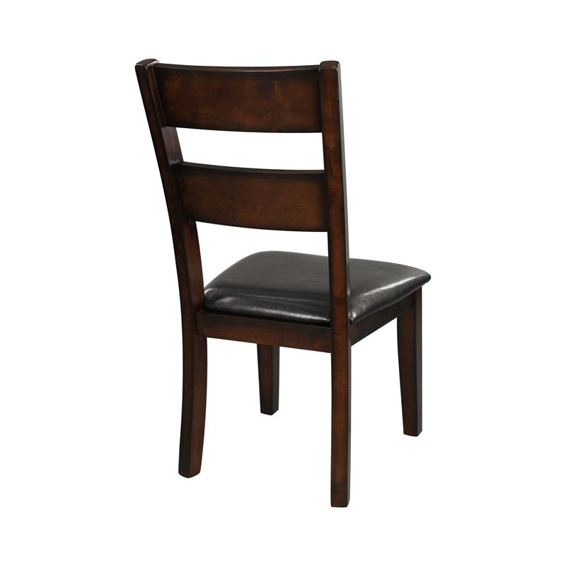 Pemberly Row 5-Piece Transitional Wood Dining Set in Cherry