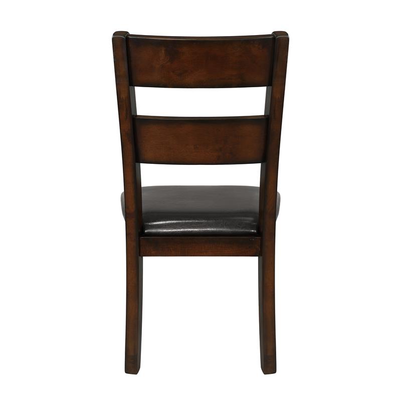 Pemberly Row 5-Piece Transitional Wood Dining Set in Cherry