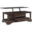 Pemberley Row Birch Veneer Espresso Coffee Table Rectangular Lift Top 48