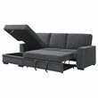 Pemberly Row 2-piece Contemporary Fabric Sectional with Left Chaise in Gray