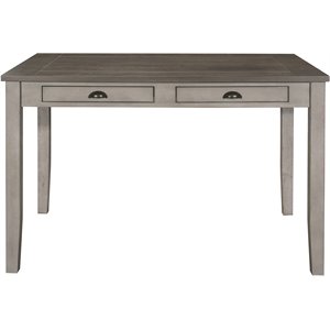Pemberly Row Counter Height Dining Room Table in Brown and Light Gray
