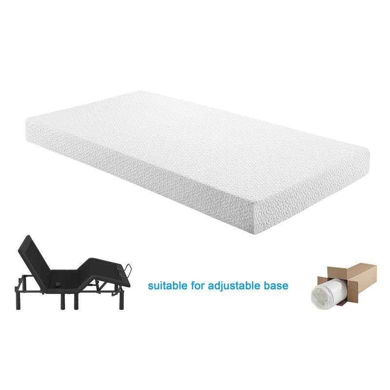Pemberley Row Fabric White Twin Mattress Rectangular Breathable 6