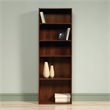 Pemberly Row Engineered Wood 5-Shelf Bookcase in Brook Cherry