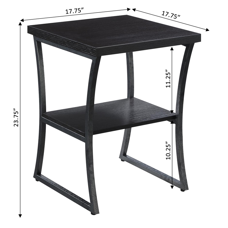Pemberly Row End Table in Espresso Wood Finish