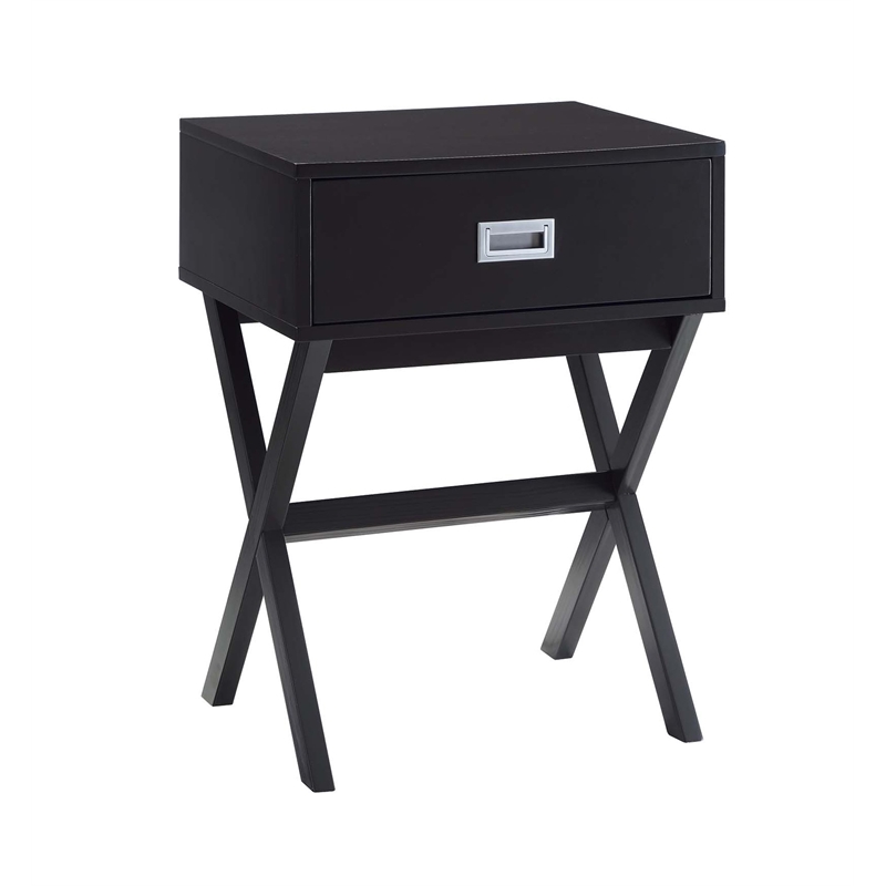 Pemberly Row End Table in Espresso Wood Finish