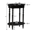Pemberly Row Oval End Table in White Wood Finish