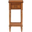 Pemberly Row One-Drawer Traditional Wood Accent End Table in Walnut
