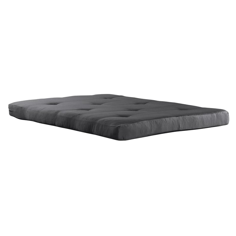 Pemberly Row 6 Inch  Futon Mattress Full Size in Gray