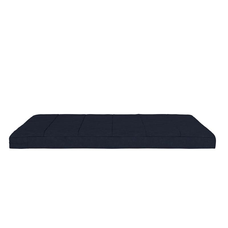 Pemberly Row 6 Inch Quilted Futon Mattress Full Size Blue