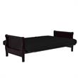 Pemberly Row 6 Inch Quilted Futon Mattress Full in Black