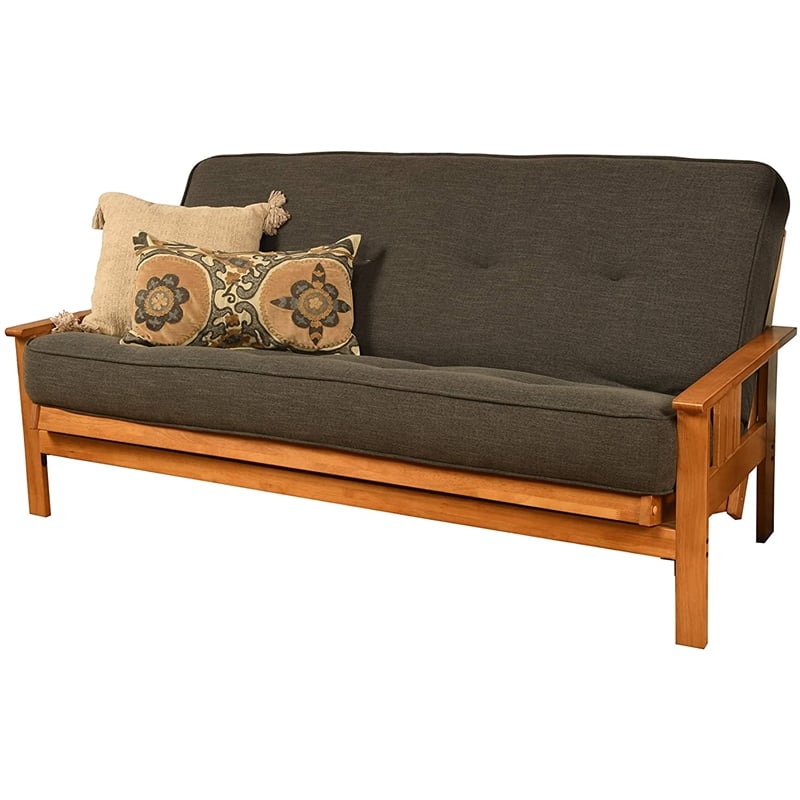 Pemberley Row Fabric Gray Futon Mattress Full Size 75