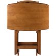 Pemberley Row Solid Wood Teak Snack Table Set Rectangular Oversized 23.6